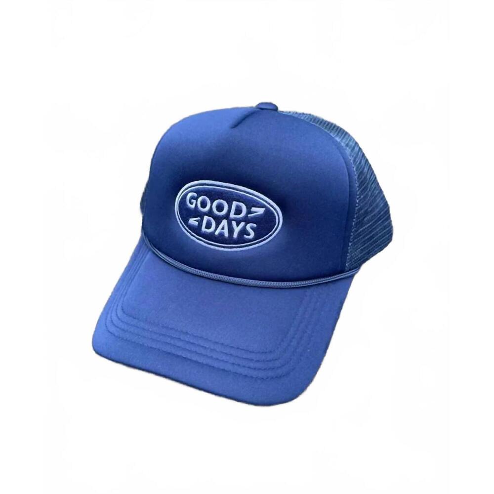 NEW GOOD DAYS unisex - logo trucker hat in navy